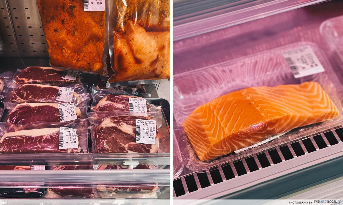 meats and seafood