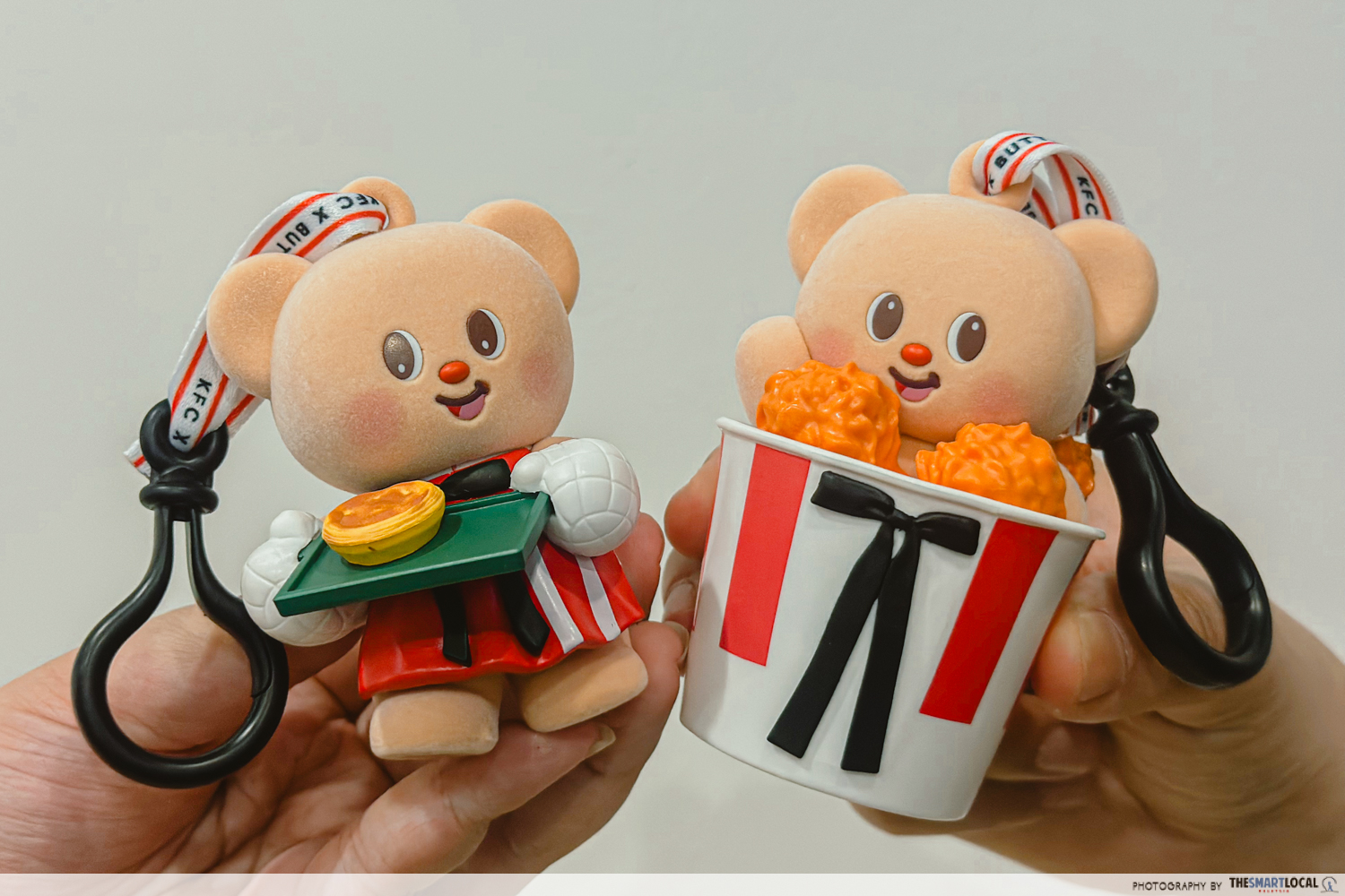 kfc collabs with butterbear - keychain charms