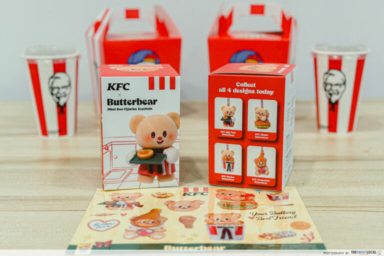 KFC x Butterbear Collab Has Blind Box Keychain Charms & Sticker Freebies In Their Chicky Meals